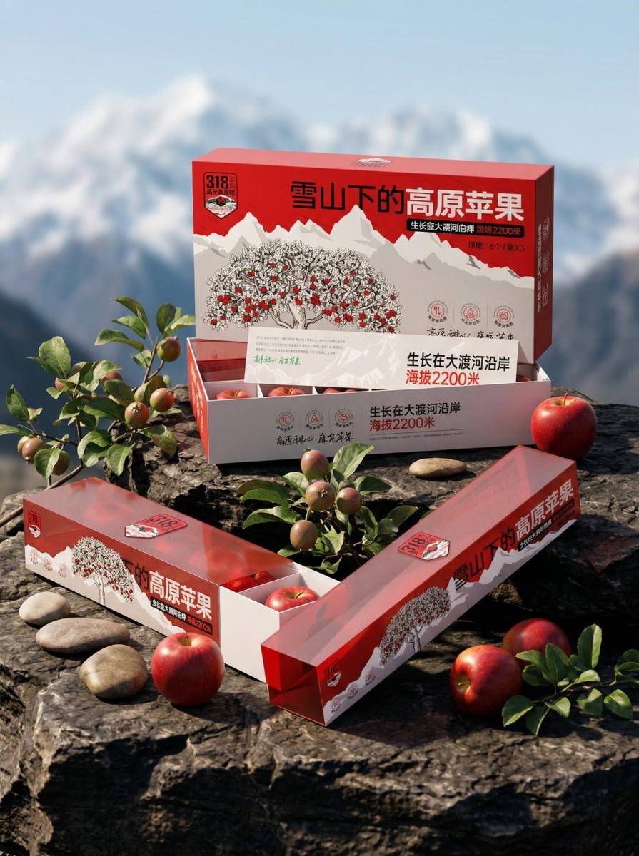 高原苹果包装设计