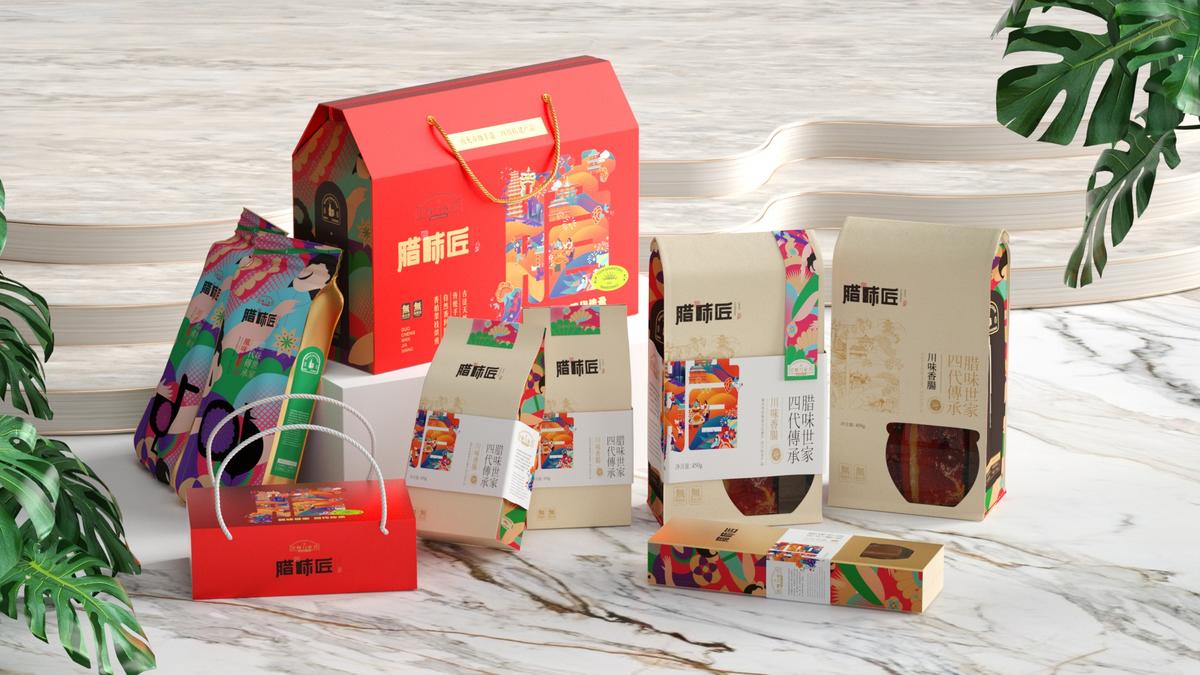 万家香腊味包装设计