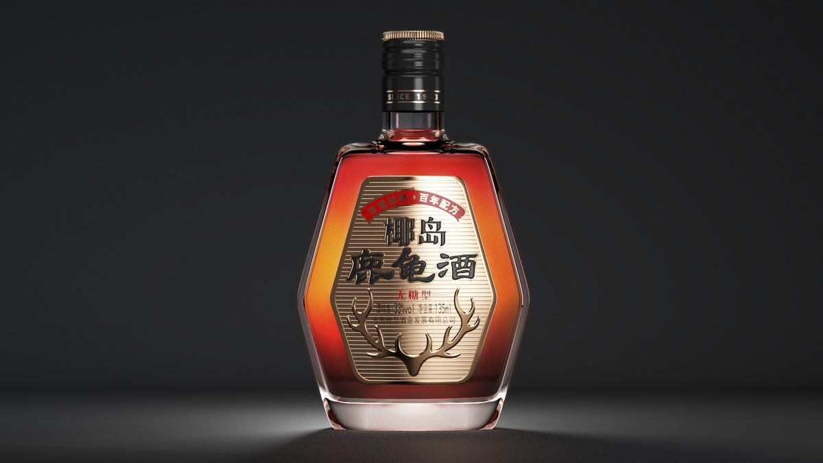 鹿龟酒包装设计 - 图2